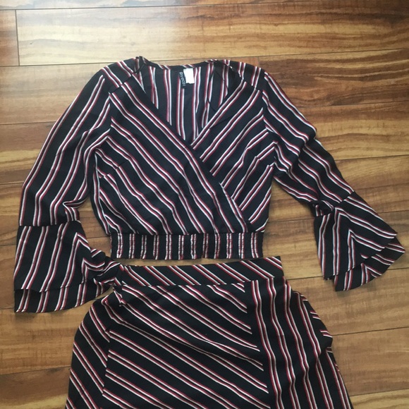 Striped Two Piece Set - Picture 2 of 6